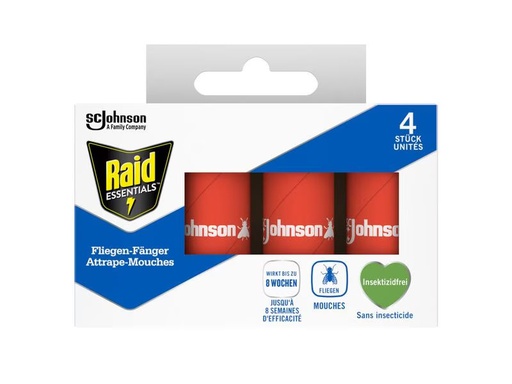 [90291197 1545318] Raid Essentials Fliegen-Fänger Classic 4 Stück