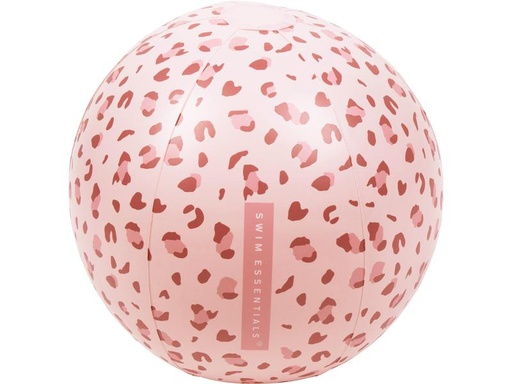 [90291242 1538670] Swim Essentials Strandball Old Pink Leopard