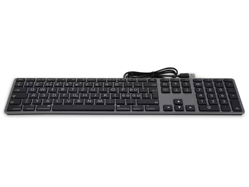 [90291368 1542341] LMP Tastatur USB Grosse Beschriftung Grau