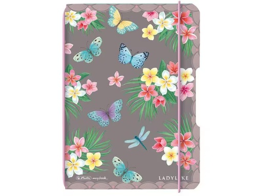 [90291482 1496907] Herlitz Notizheft Ladylike Butterflies A6, 40 Blätter, punktiert