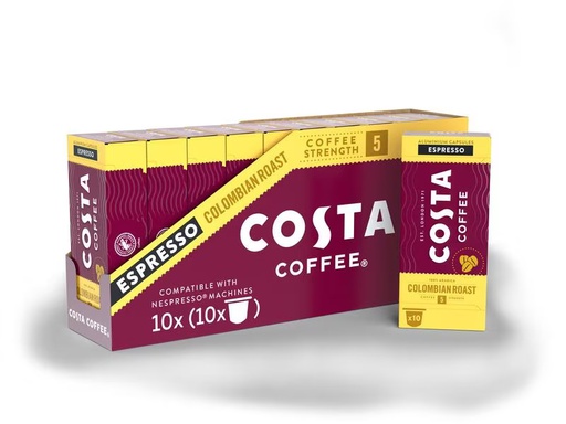 [90291493 1541405] Costa Coffee Kaffeekapseln Colombian Espresso 100 Stück