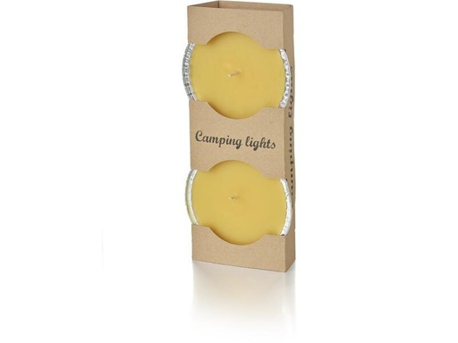 [90291516 1506799] balthasar Gartenkerze Camping Lights 2 Stück, Gelb
