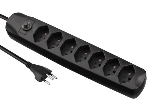 [90048820 679483] FURBER.power Steckdosenleiste mit Überlastschutz 7x T13