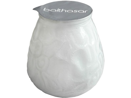 [90291595 1506790] balthasar Kerze im Glas 10 x 10.5 cm, Weiss