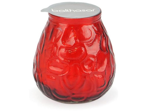 [90291639 1506789] balthasar Kerze im Glas 10 x 10.5 cm, Rot