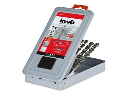 [90004861 492180] kwb Hammerbohrer-Set SDS Plus 7-teilig