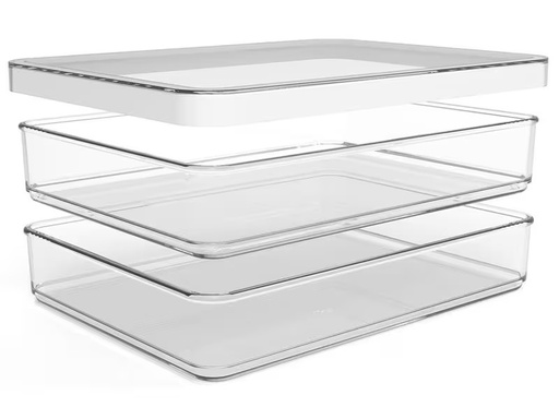[90291837 1550917] Rotho Kühlschrankorganizer Loft , Transparent/Weiss