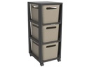 Rotho Aufbewahrungsbox Brisen Anthrazit/Beige