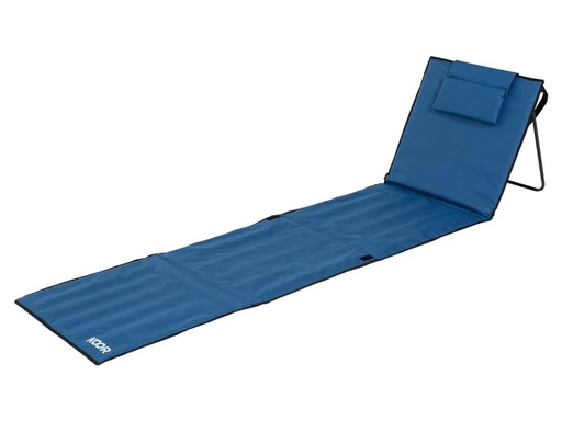 [90291955 1501313] KOOR Strandmatte Calma Blu mit verstellbarer Kopfstütze, 220 cm