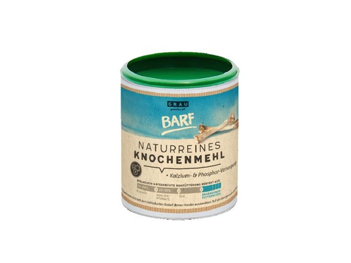 [90292075 1542290] Grau Hunde-Nahrungsergänzung Naturreines Knochenmehl, 175 g