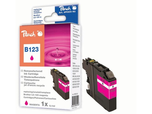 [90292147 1553745] Peach Tinte Brother LC-123 Magenta