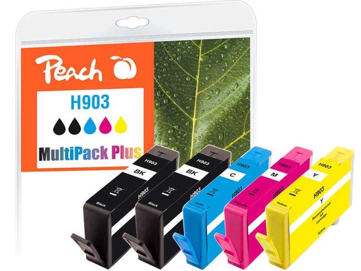 [90292150 1554684] Peach Tintenset HP Nr. 903 Multipack Plus BK/C/M/Y