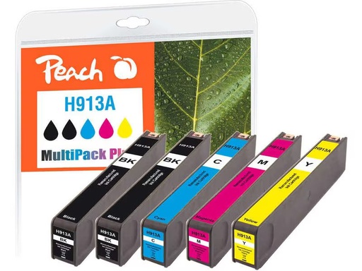 [90292212 1554685] Peach Tintenset HP Nr. 913A Multipack Plus BK/C/M/Y