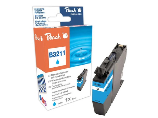 [90292351 1553733] Peach Tinte Brother LC-3211 Cyan
