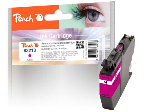 [90292364 1553737] Peach Tinte Brother LC-3213 Magenta