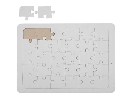 [90048920 931801] Creativ Company Puzzle Puzzle A5, Weiss, 1 Stk.