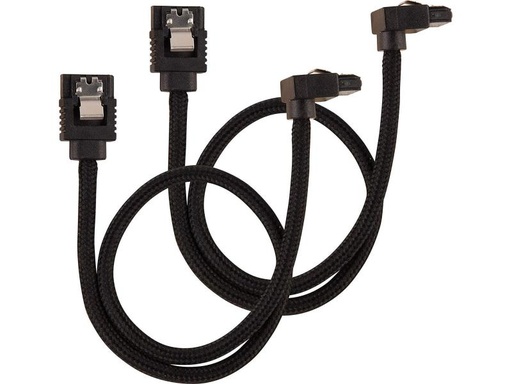[90048971 858127] Corsair SATA3-Kabel Premium Set Schwarz 30 cm gewinkelt