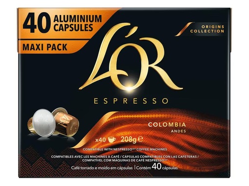 [90292546 1556527] L'Or Kaffeekapseln Colombia 40 Stück