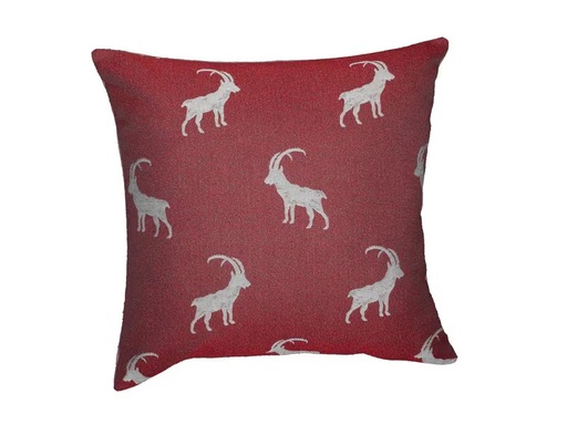 [90292637 1553251] Hubatka Kissenbezug Steinbock 45 x  45 cm, Rot