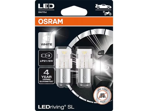 [90292703 1549492] OSRAM LEDriving SL P21/5W BAY15d White Motorrad/PKW
