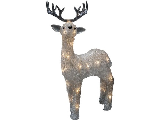 [90292901 1537600] Konstsmide LED-Figur Acryl Rentier, 31.5 cm, Klar