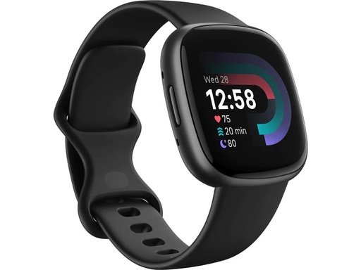 [90292910 1470526] Fitbit GPS-Sportuhr Versa 4 Smartwatch Schwarz/Schwarz