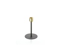 balthasar Kerzenständer Vogue 15 x 8 cm, Gold/Schwarz