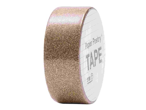 [90292991 1558465] Rico Design Washi Tape Glitzer 1.9 cm x 5 m, Kupfer
