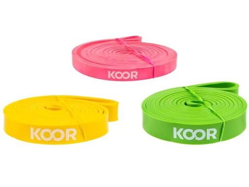 [90293018 1559439] KOOR Fitnessband 3er-Set, leicht bis mittel
