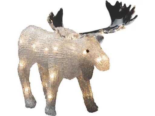 [90293047 1537601] Konstsmide LED-Figur Acryl Elch, 21 cm, Klar