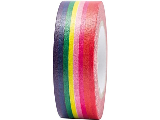 [90293110 1558469] Rico Design Washi Tape Magical Summer 1.5 cm x 10 m, Regenbogen
