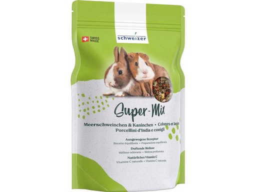 [90293128 1546607] Eric Schweizer Hauptfutter Super-Mix für Kaninchen &amp; Meerschweinchen, 900 g