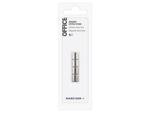[90049054 879871] Office Haftmagnet Extra strong rund, 4 Stück