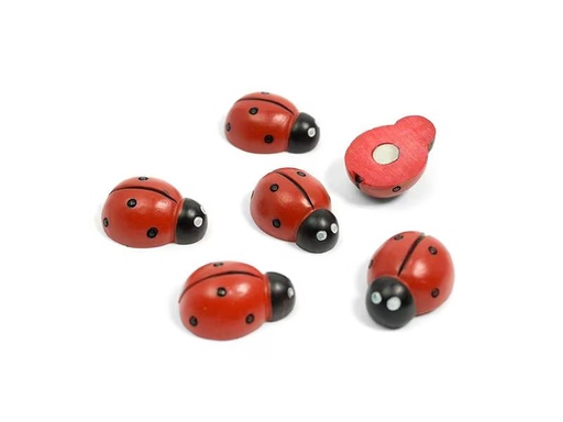 [90293182 1557137] Trendform Haftmagnet Marienkäfer 6er Set, Rot