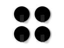 Trendform Hakenmagnet Solid 4er Set, Schwarz