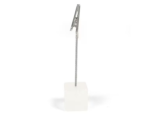 [90293237 1557160] Trendform Tischkarte Halter Cube 1 Stück, Weiss matt