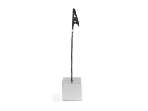 [90293252 1557162] Trendform Tischkarte Halter Cube 1 Stück, Silber