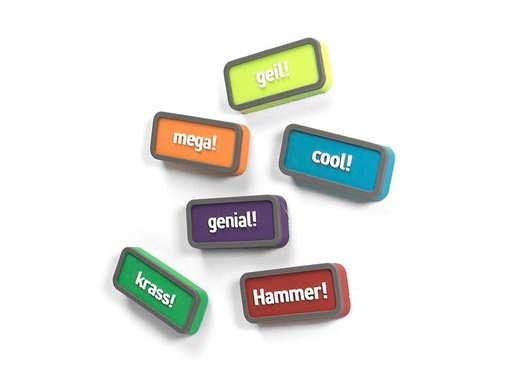 [90293275 1557147] Trendform Haftmagnet Motivation 6er Set, Mehrfarbig