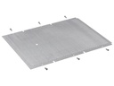R&M Befestigungsblech für Volta KSV, 345 mm x 260 mm, Grau