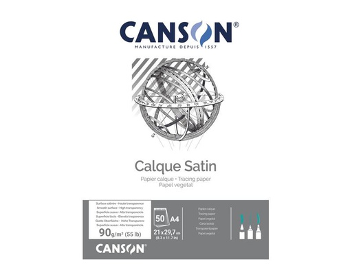 [90293653 1518488] Canson Transparentpapier A4, 90 g/m², 50 Blatt