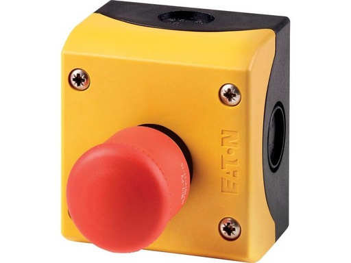 [90293740 1546282] Eaton Not-Aus-Taste im Gehäuse, 1Ö + 1S, Rot