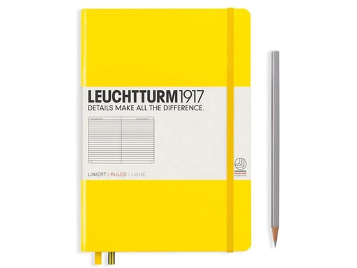 [90049131 1149974] Leuchtturm Notizbuch Medium A5, Liniert, 2-teilig, Zitrone