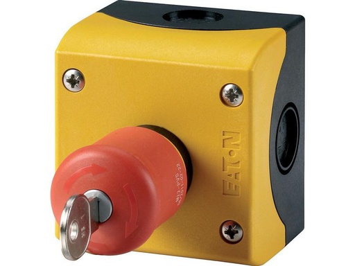 [90293994 1546295] Eaton Not-Aus-Taste mit Schlüsselentriegelung, 1Ö + 1S, Rot