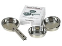 LotusGrill Pfännchen-Set, Inox, 4-teilig