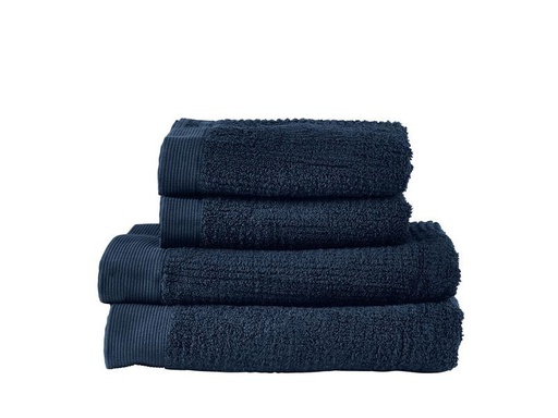 [90294030 1236843] Zone Denmark Frottierset Classic Dark Blue 50 x 100 cm, 70 x 140 cm