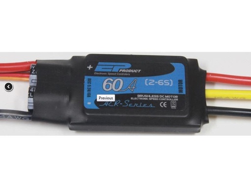 [90049154 330060] EP Brushless Regler Aer60-Aer-Series 60A, 2-6S, S-BEC
