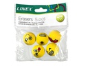 Linex Radiergummi lustige Gesichter 5 Stück, Gelb