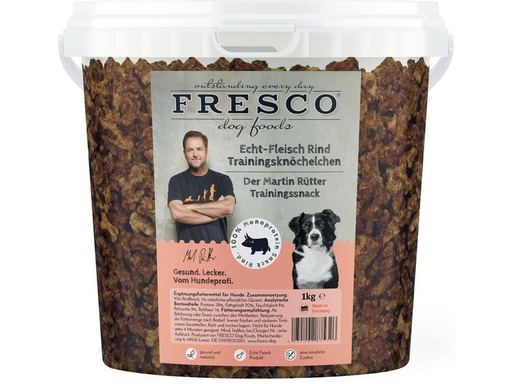 [90294225 1362842] FRESCO Leckerli Martin Rütter Trainingsknöchelchen Rind, 1 kg