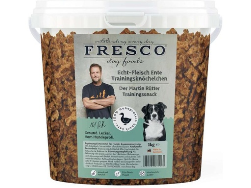 [90294237 1362840] FRESCO Leckerli Martin Rütter Trainingsknöchelchen Ente, 1 kg