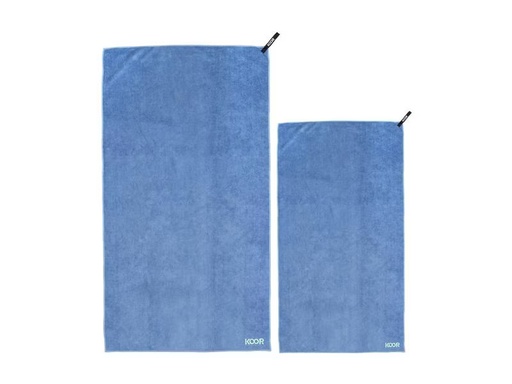 [90294263 1563636] KOOR Badetuch Soft Blu L + XL